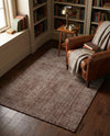 Berkshire Estate Collection Area Rug - Windsor (Mocha Brown) Rectangle Mocha Brown  lifestyle 14