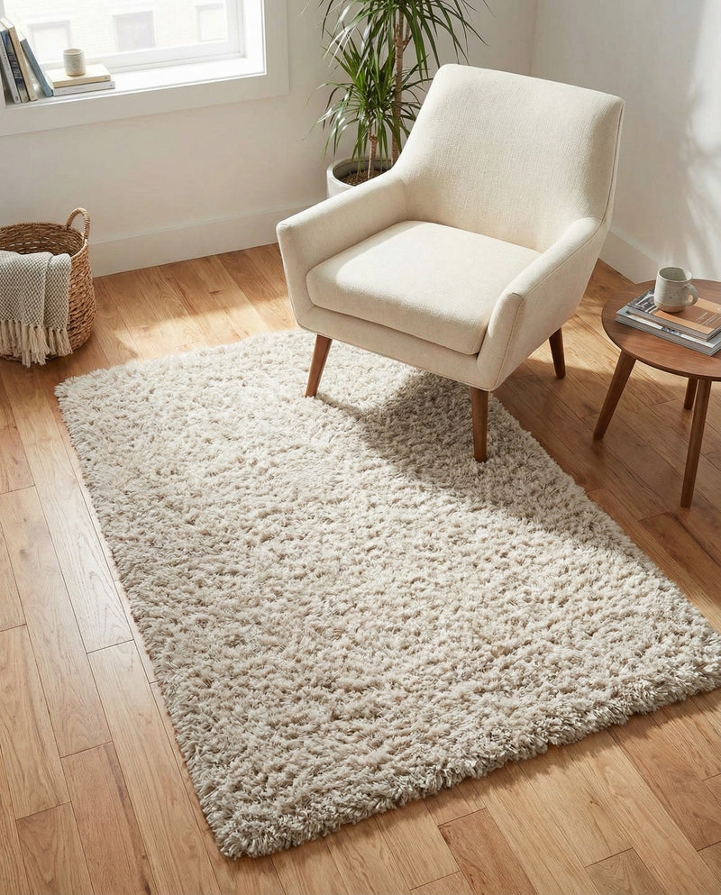 Eternal Plush Oasis Collection Area Rug -  Tranquility (Linen) Rectangle Linen  lifestyle 14