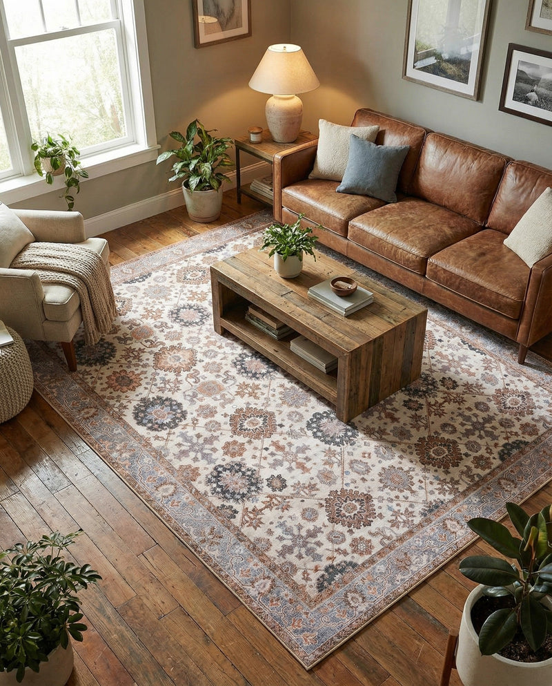 Heritage Elegance Collection Area Rug -  Himeji Rectangle Ivory  lifestyle 21