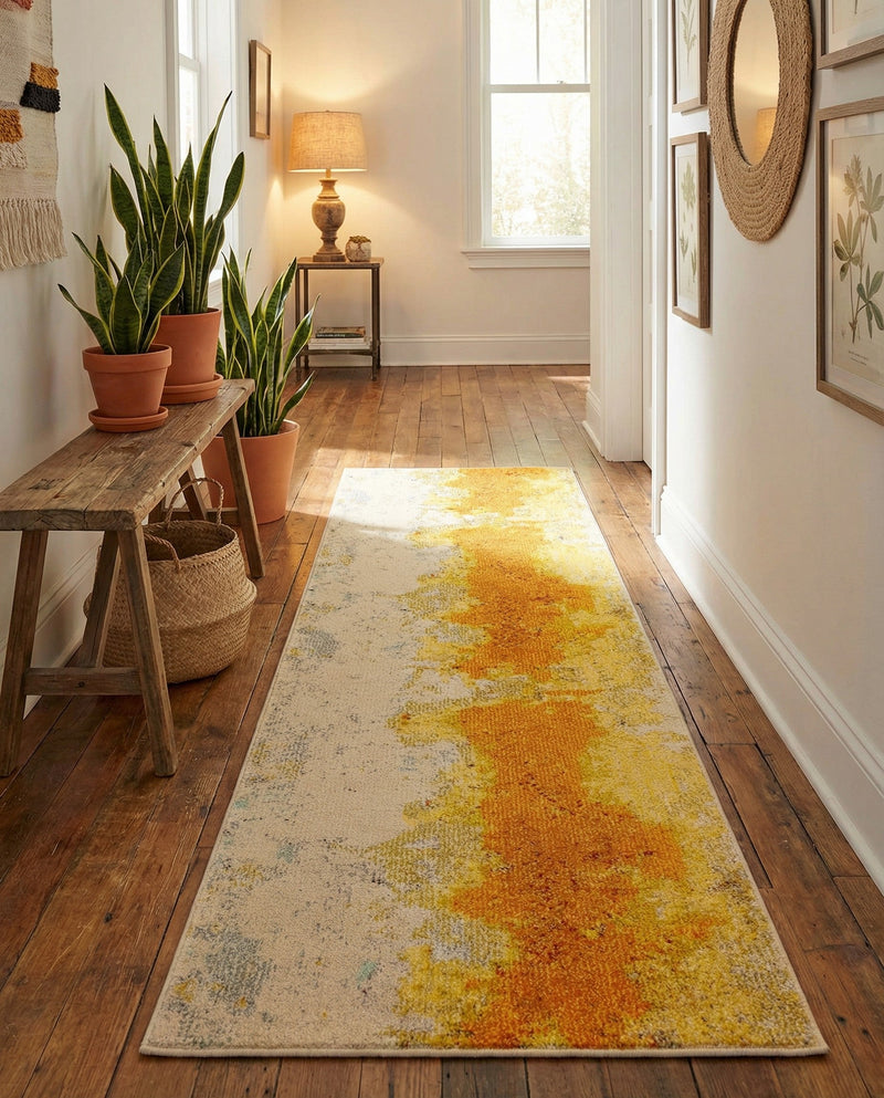 Marrakesh Elegance Collection Area Rug -  Tarfaya Runner Yellow  lifestyle 53