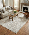 Savannah Elegance Collection Area Rug - Augusta (Light Gray) Rectangle Light Gray  lifestyle 17