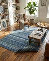 Jewel Oasis Collection Area Rug - Sapphire (Blue) Rectangle Blue  lifestyle 10