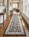Savannah Elegance Collection Area Rug - Augusta (Fume Gray) Runner Fume Gray  lifestyle 41