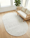 Marrakesh Lattice Collection Area Rug - Casablanca (Light Gray) Oval Light Gray  lifestyle 79