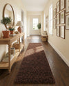 Plush Oasis Collection Area Rug - Serenity (Chocolate Brown) Runner Chocolate Brown  lifestyle 78