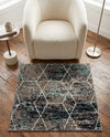 Trellis Mosaic Collection Area Rug - Arborville (Blue Multi) Square Blue Multi  lifestyle 73