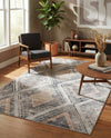 Aegean Elegance Collection Area Rug -  Rhodes Rectangle Gray Cream  lifestyle 23