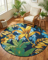 Seaside Blooms Collection Area Rug -  Grove Round Multi  lifestyle 44