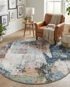 Aegean Elegance Washables Collection Area Rug -  Hydra Round Multi  lifestyle 73