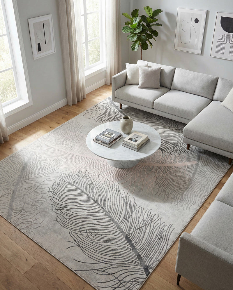 Bloomsbury Elegance Collection Area Rug -  Westminster Rectangle Gray  lifestyle 14