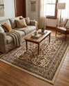 Isfahan Elegance Collection Area Rug - Naghsh-e Jahan (Ivory) Rectangle Ivory  lifestyle 24