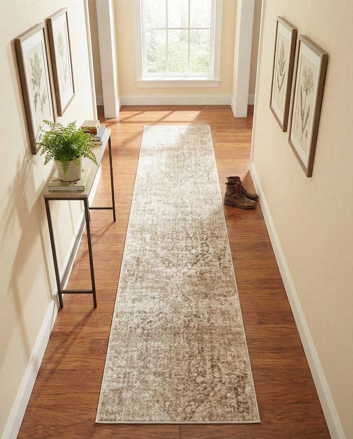 Coastal Manor Collection Area Rug -  Wavecrest Runner Beige  lifestyle 125