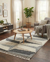 Cozy Cove Shag Collection Area Rug -  Tidewater Rectangle Gray  lifestyle 21
