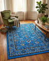 Isfahan Elegance Collection Area Rug - Naghsh-e Jahan (Dark Blue) Rectangle Dark Blue  lifestyle 13