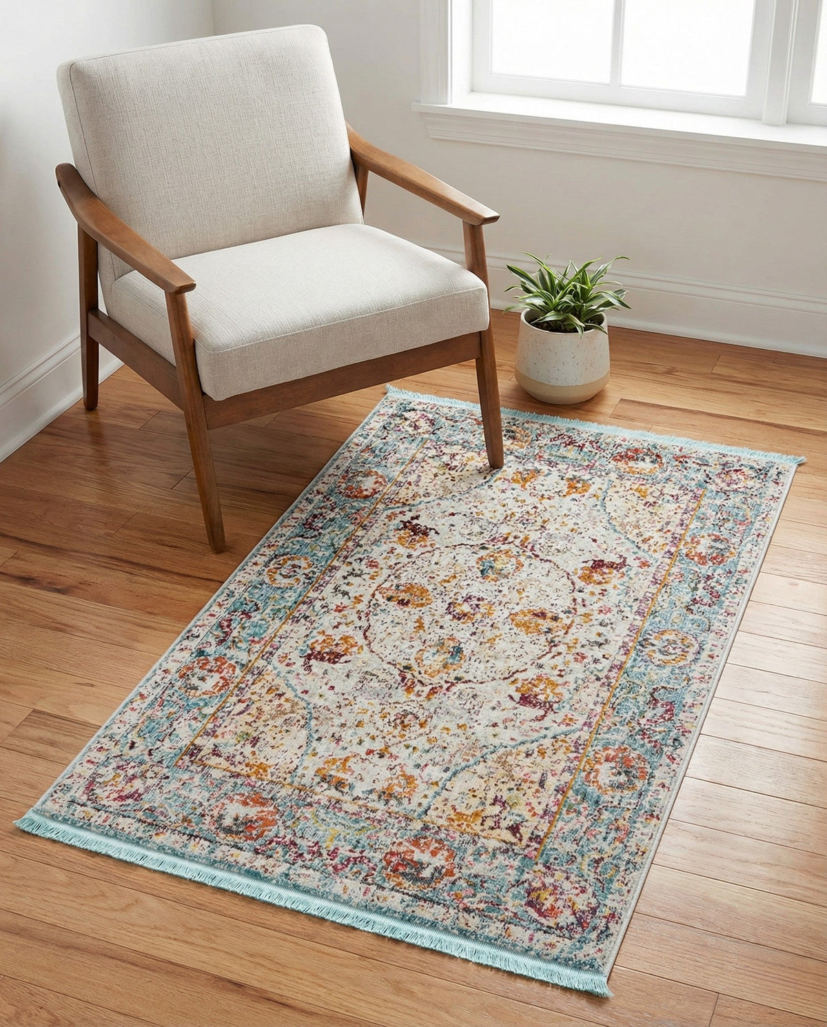 Caribbean Breeze Collection Area Rug -  Xcalak Rectangle Light Blue  lifestyle 16