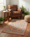 Seville Stripes Collection Area Rug - Cadiz (Brick Red) Rectangle Brick Red  lifestyle 22
