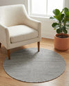 Jill Zarin Sedona Oasis Outdoor Collection Area Rug - Coconino (Silver Stars) Round Silver Stars  lifestyle 53