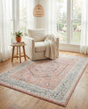 Adriana Terrace Collection Area Rug - Capri (Rose) Rectangle Rose  lifestyle 16