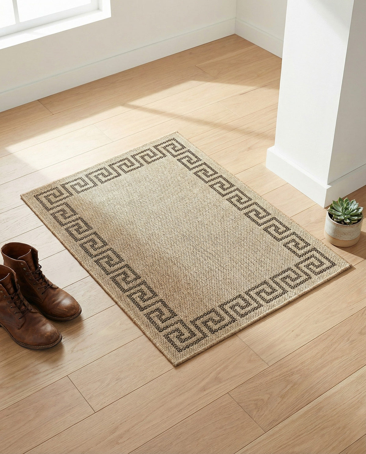 Sahara Sands Collection Area Rug -  Elephantine Rectangle Natural  lifestyle 5