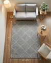 Trellis Haven Collection Area Rug - Havenwood Rectangle Dark Gray  lifestyle 37
