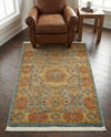 Ottoman Elegance Collection Area Rug -  Ephesus Rectangle Light Blue  lifestyle 44