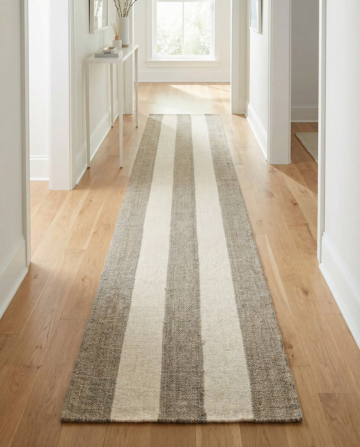 Martha's Vineyard Blueprints Collection Area Rug - Edgartown Runner Gray  lifestyle 145