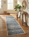 Aegean Elegance Collection Area Rug -  Santorini Runner Gray  lifestyle 34