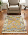 Arcadia Rugs Collection Area Rug - Eden (Yellow) Rectangle Yellow  lifestyle 9