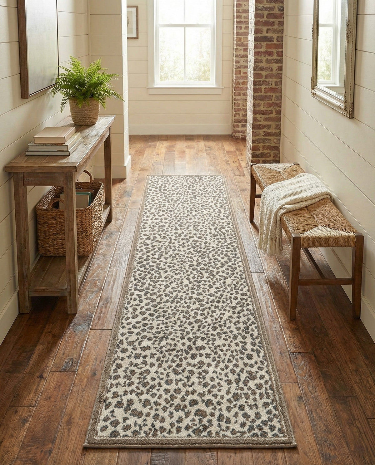 Savannah Sojourn Collection Area Rug - Serengeti Runner Brown  lifestyle 171