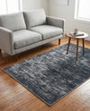 Sahara Essence Collection Area Rug - Oasis (Black) Rectangle Black  lifestyle 5