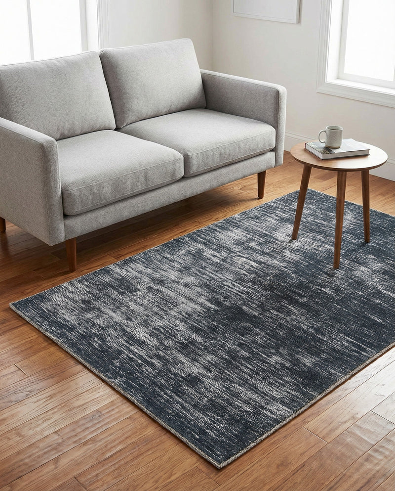 Sahara Essence Collection Area Rug - Oasis (Black) Rectangle Black  lifestyle 5