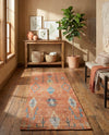 Savannah Threads Collection Area Rug -  Namib Runner Rust Red  lifestyle 48
