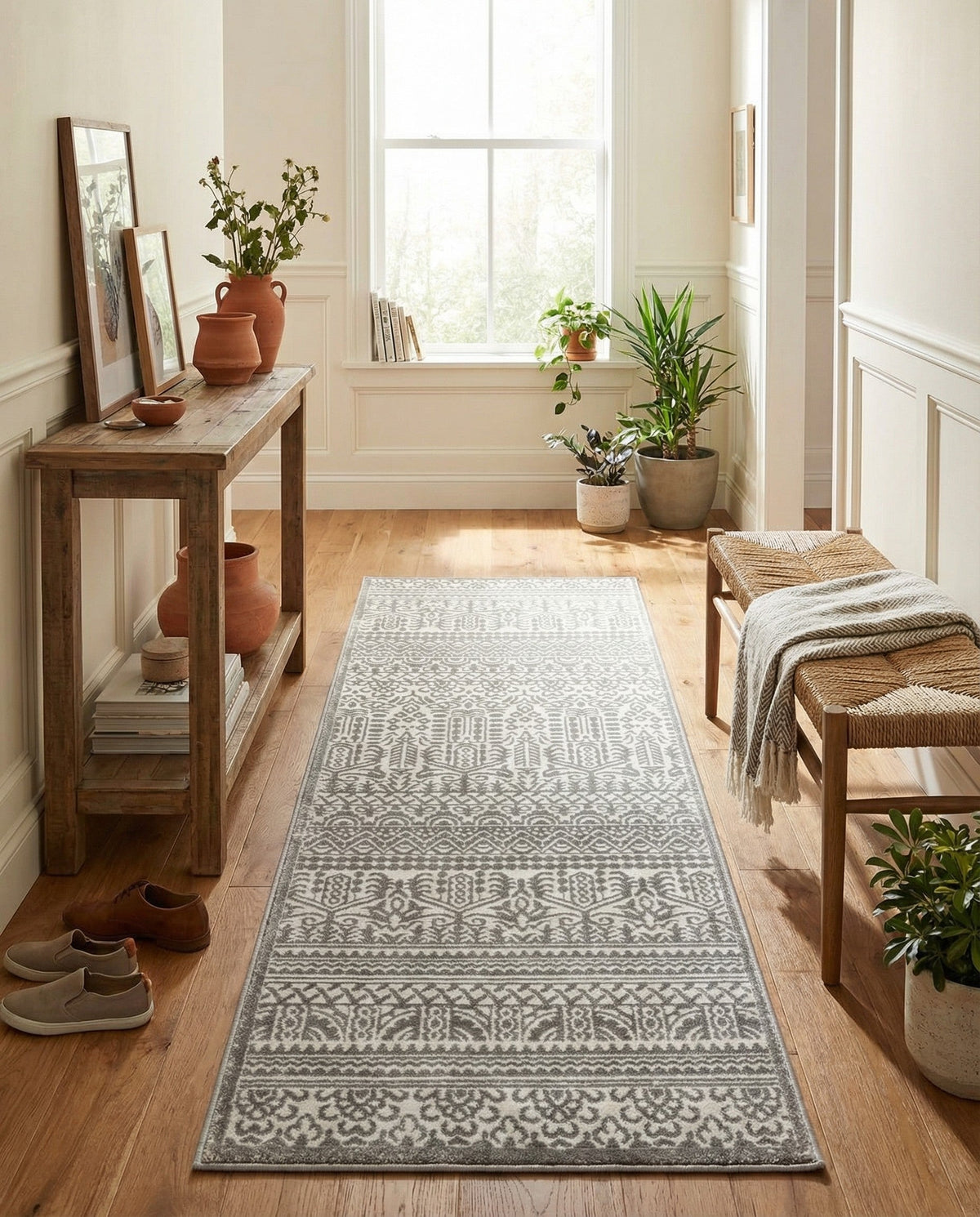 Metro Heights Collection Area Rug -  Chelsea Runner Gray  lifestyle 128