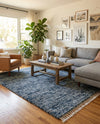 Cozy Cove Shag Collection Area Rug -  Harbor Rectangle Blue  lifestyle 33