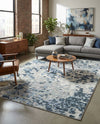 Aegean Elegance Washables Collection Area Rug -  Andros Rectangle Gray Navy Green  lifestyle 11