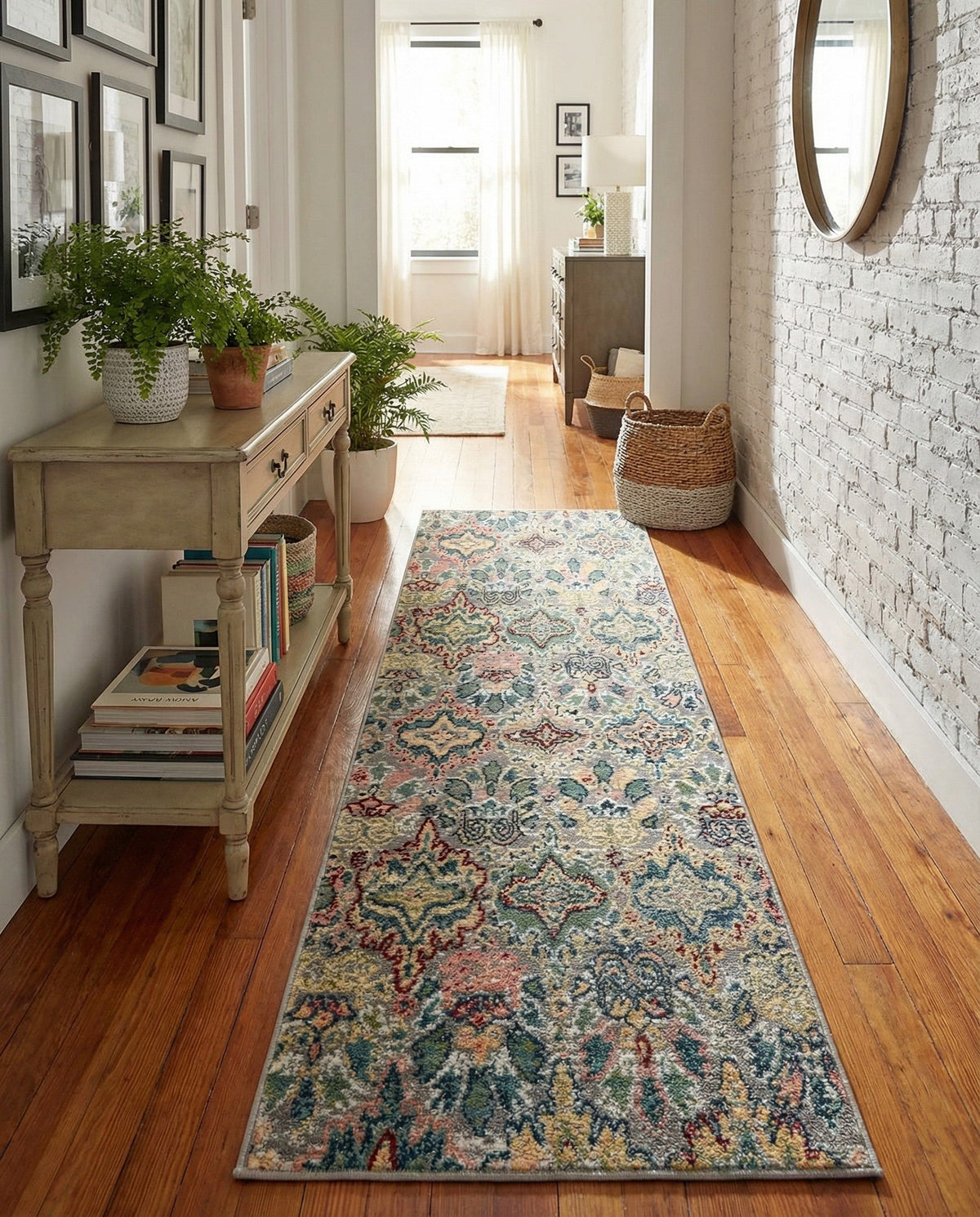 Savannah Elegance Collection Area Rug -  Forsyth Runner Multi  lifestyle 122