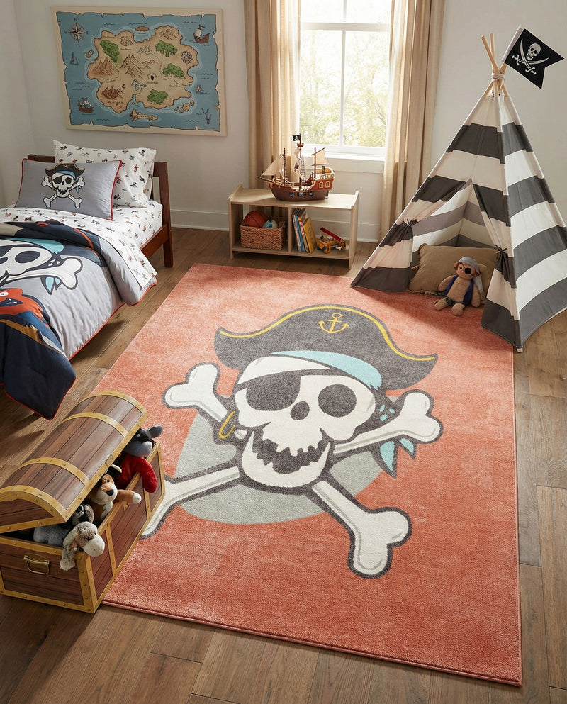 Wonder Tykes Collection Area Rug -  Harmony Rectangle Red  lifestyle 13