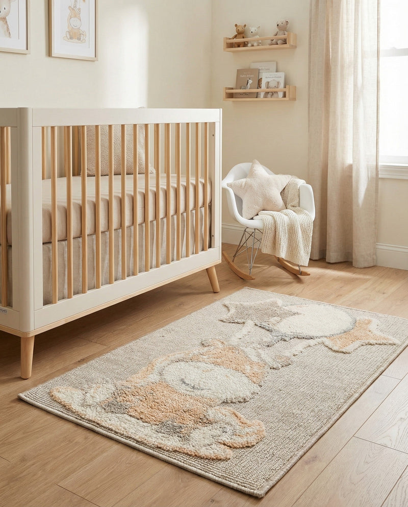 Wonder Tykes Collection Area Rug - Enchanted Rectangle Peach Blossom  lifestyle 22