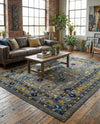 Chateau Elegance Collection Area Rug -  Luxembourg Rectangle Gray  lifestyle 10