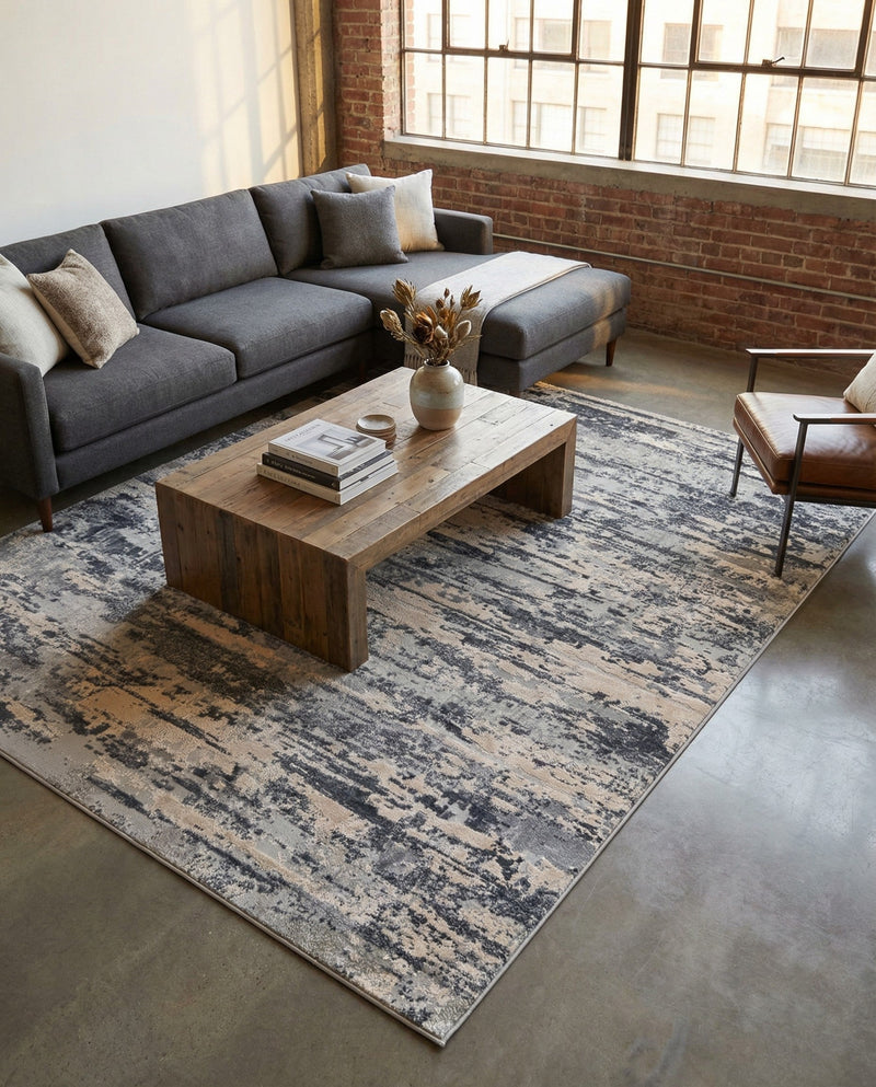Aegean Elegance Collection Area Rug - Mesa Rectangle Gray  lifestyle 29
