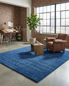 Solid Shag Seaside Collection Area Rug - Azure Cove (Navy Blue) Rectangle Navy Blue  lifestyle 17
