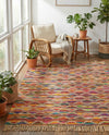 Tulum Trellis Collection Area Rug - Casablanca Rectangle Multi  lifestyle 7