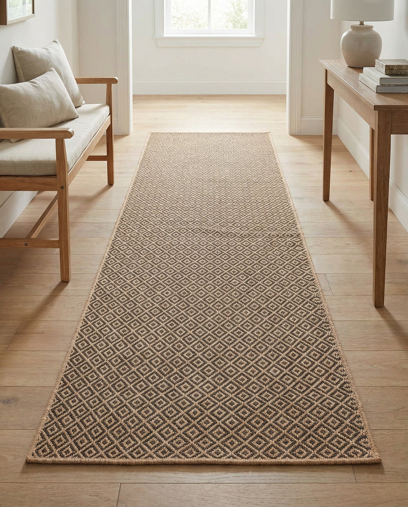 Sahara Sands Collection Area Rug -  Amarna Runner Natural and Brown  lifestyle 44