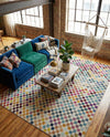 Chromatic Oasis Collection Area Rug -  Flora Rectangle Multi  lifestyle 13