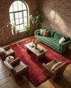 Alpine Plush Collection Area Rug -  Cortina (Poppy) Rectangle Poppy  lifestyle 12