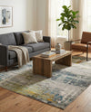 Chromatic Oasis Collection Area Rug -  Prism Rectangle Gray  lifestyle 13