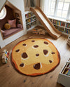 Whimsy Wonders Wool Collection Area Rug -  Lagoon Round Light Brown  lifestyle 11