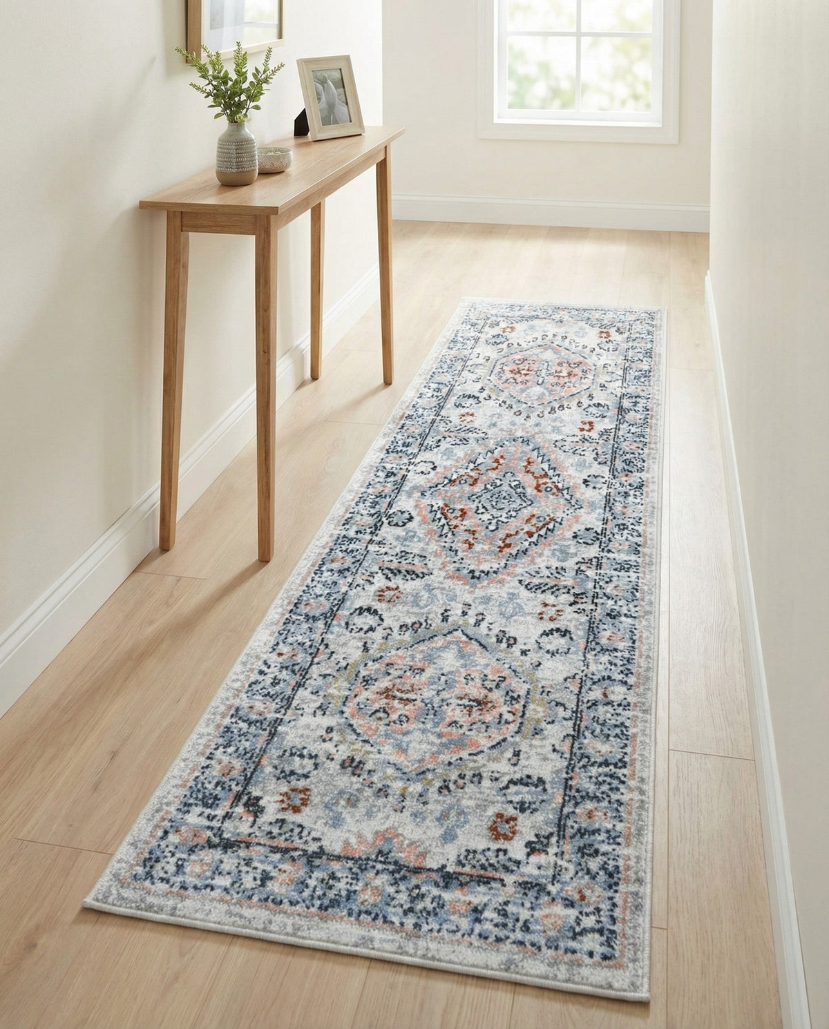 Aegean Elegance Washables Collection Area Rug -  Patmos Runner Ivory  lifestyle 84