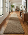 Plush Oasis Collection Area Rug - Serenity (Sandy Brown) Runner Sandy Brown  lifestyle 78