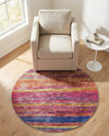 Sahara Essence Collection Area Rug - Oasis (Multi) Round Multi  lifestyle 39